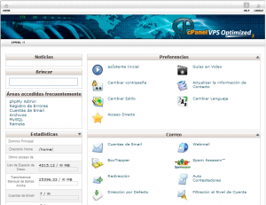 acceso al cpanel